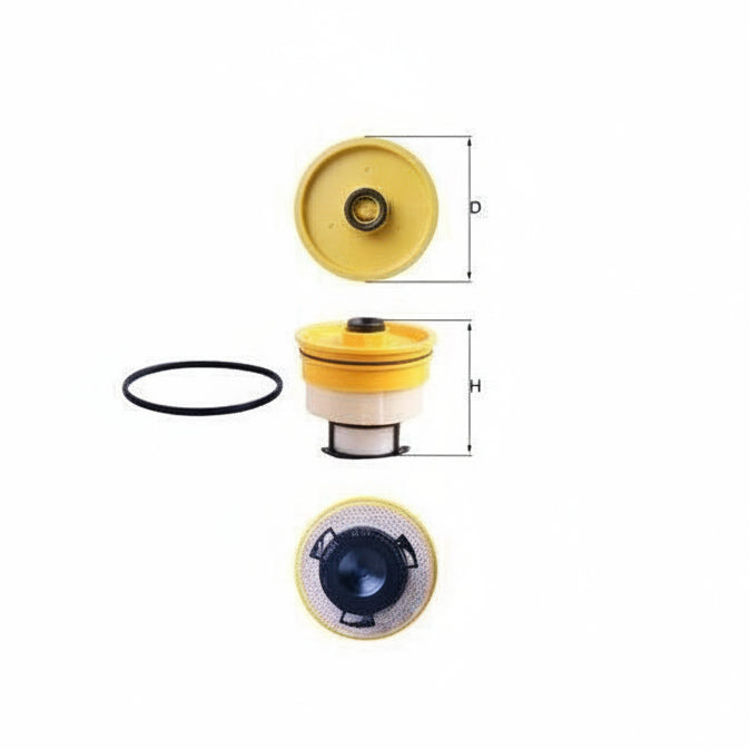 Fuel Filter Element Land Cruiser VDJ Engines 70, 78, 79, 200 series— Toyota for 70 Series 1VD-FTV — Part #23390-51030 — fits Genuine Toyota, Denso, Cruiser Worx