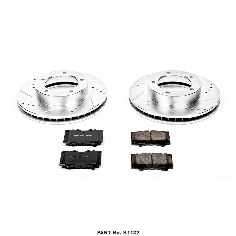 Power Stop K1132 1-Click Brake Kit - Front