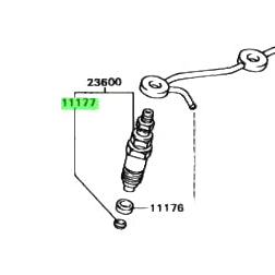 Fuel injector washer seat for 1HZ, 1KZ-T, 1PZ