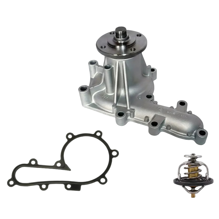 Water Pump — Toyota #16100-19235
Water Pump Gasket — Toyota #16271-17010
Thermostat — Toyota #90916-03089