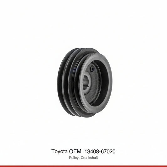 Land Cruiser & Prado Crankshaft Pulley for KZJ71, KZJ78, KZJ90, KZJ95, KZN130 (1993–2002) — Part #13408-67020 — fits Genuine Toyota, Cruiser Worx