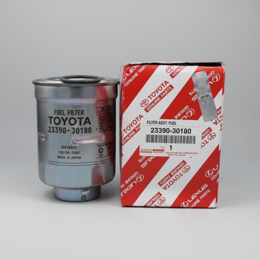Diesel Fuel Filter, Prado, Hilux for Toyota Hilux — Part #23390-30180 — fits Genuine Toyota, Denso, CRUISER WORX
