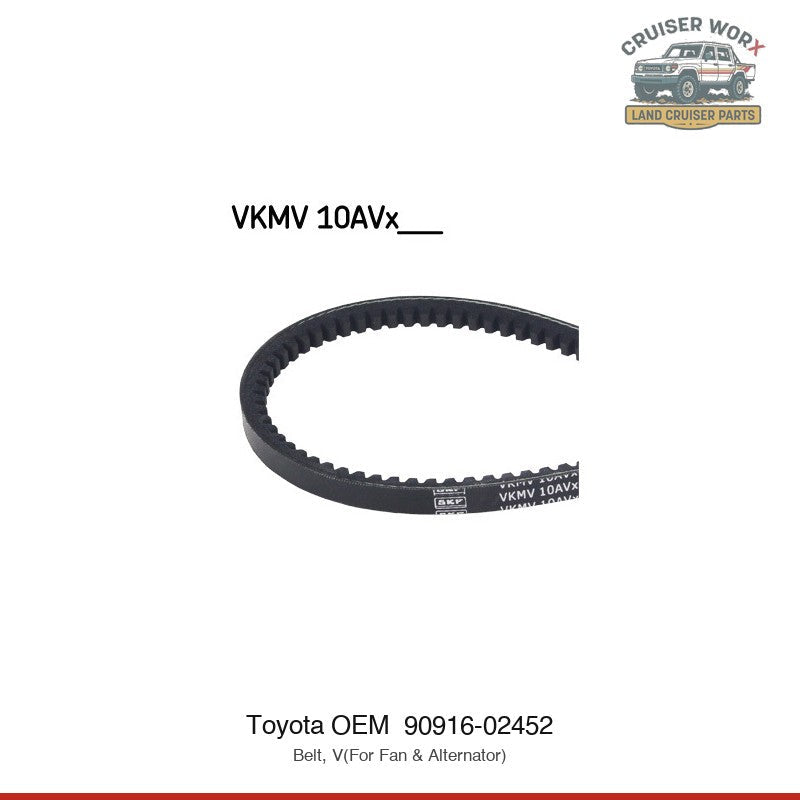 Land Cruiser 100 Series & 70 Series Fan And Alternator V-Belt — HDJ100, HDJ78, HDJ79 (1990–2024)