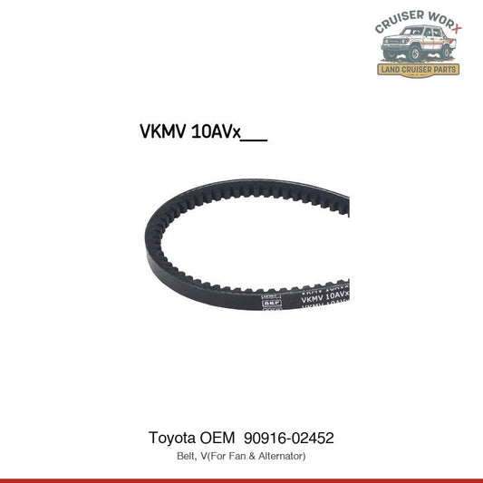 Land Cruiser 100 Series & 70 Series Fan And Alternator V-Belt — HDJ100, HDJ78, HDJ79 (1990–2024)