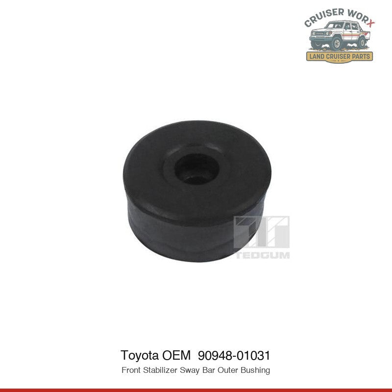 Land Cruiser Front Shock Absorber Bushing (Single) for (1980–2024) — Part #90948-01031 — fits Cruiser Worx