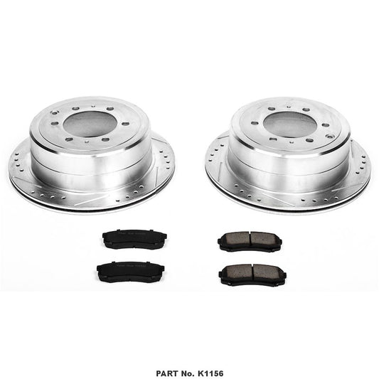 Power Stop K1156 1-Click Brake Kit - Rear
