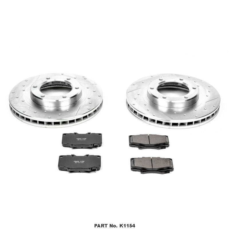 Power Stop K1154 1-Click Brake Kit - Front