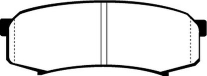 EBC Brakes DP6993 Greenstuff 6000 Brake Pad - Rear