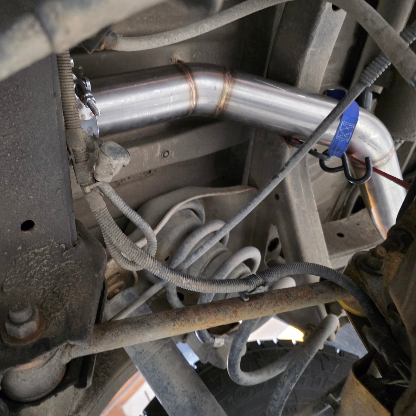 Toyota Land Cruiser Prado KZJ78 FULL STAINLESS Steel 3" Exhaust — 1KZ-T Turbo Back. MADE IN CANADA