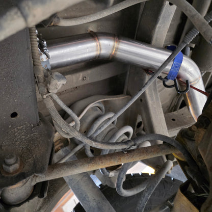 Toyota Land Cruiser Prado KZJ78 FULL STAINLESS Steel 3" Exhaust — 1KZ-T Turbo Back. MADE IN CANADA