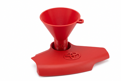 Spill-Free Threaded Oil Fill Funnel — Land Cruiser, Prado, Hilux & Surf | Made in Canada